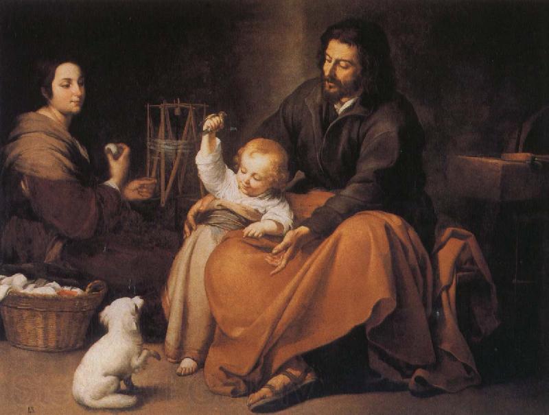 Bartolome Esteban Murillo Holy Family and the birds Norge oil painting art